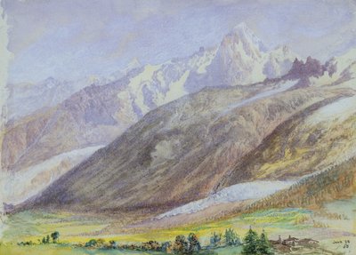 Berglandschap, 23 juni 1858 door John Brett